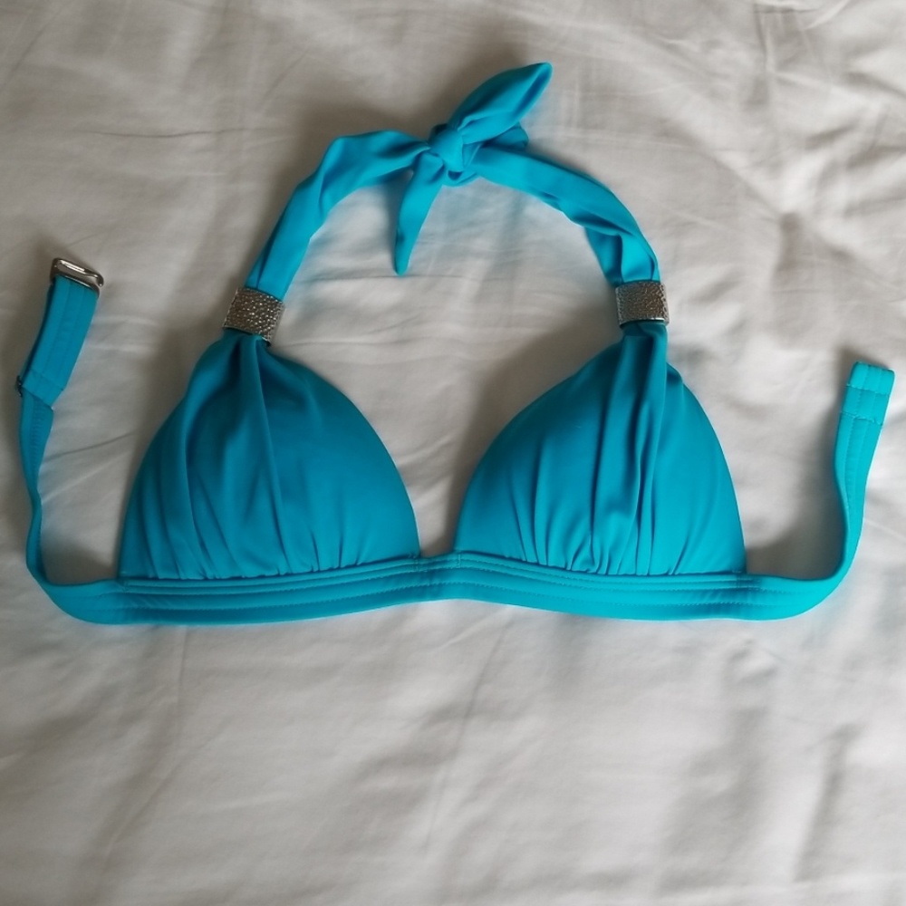 Ocean Blue Goddess Bikini Top Venus Swinwear Small